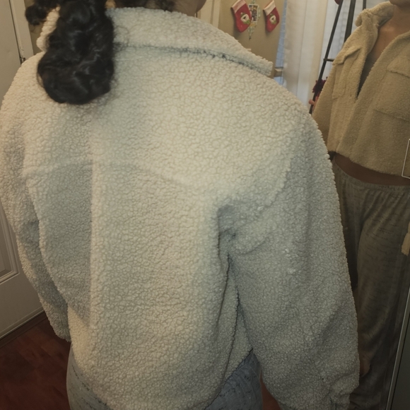 Short faux shearling jacket xxs - Picture 7 of 7